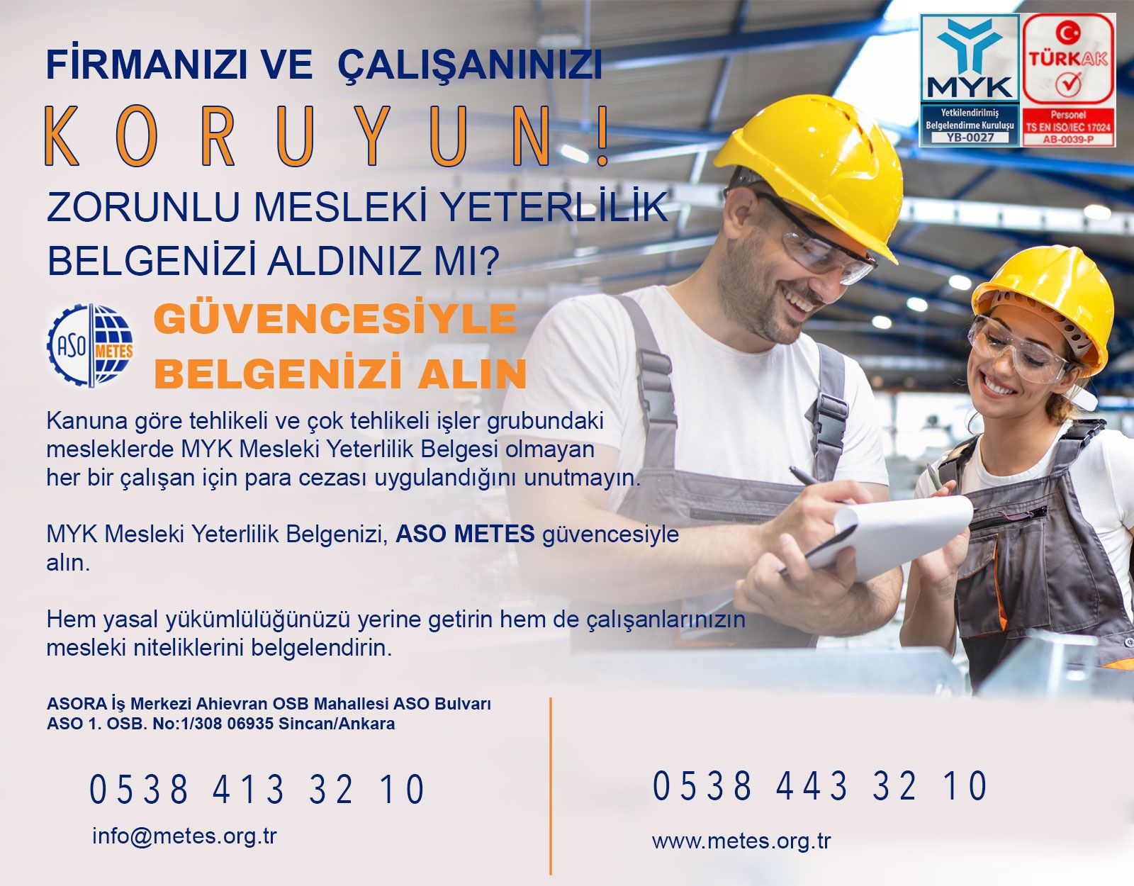 ZORUNLU MESLEKİ YETERLİLİK BELGESİ