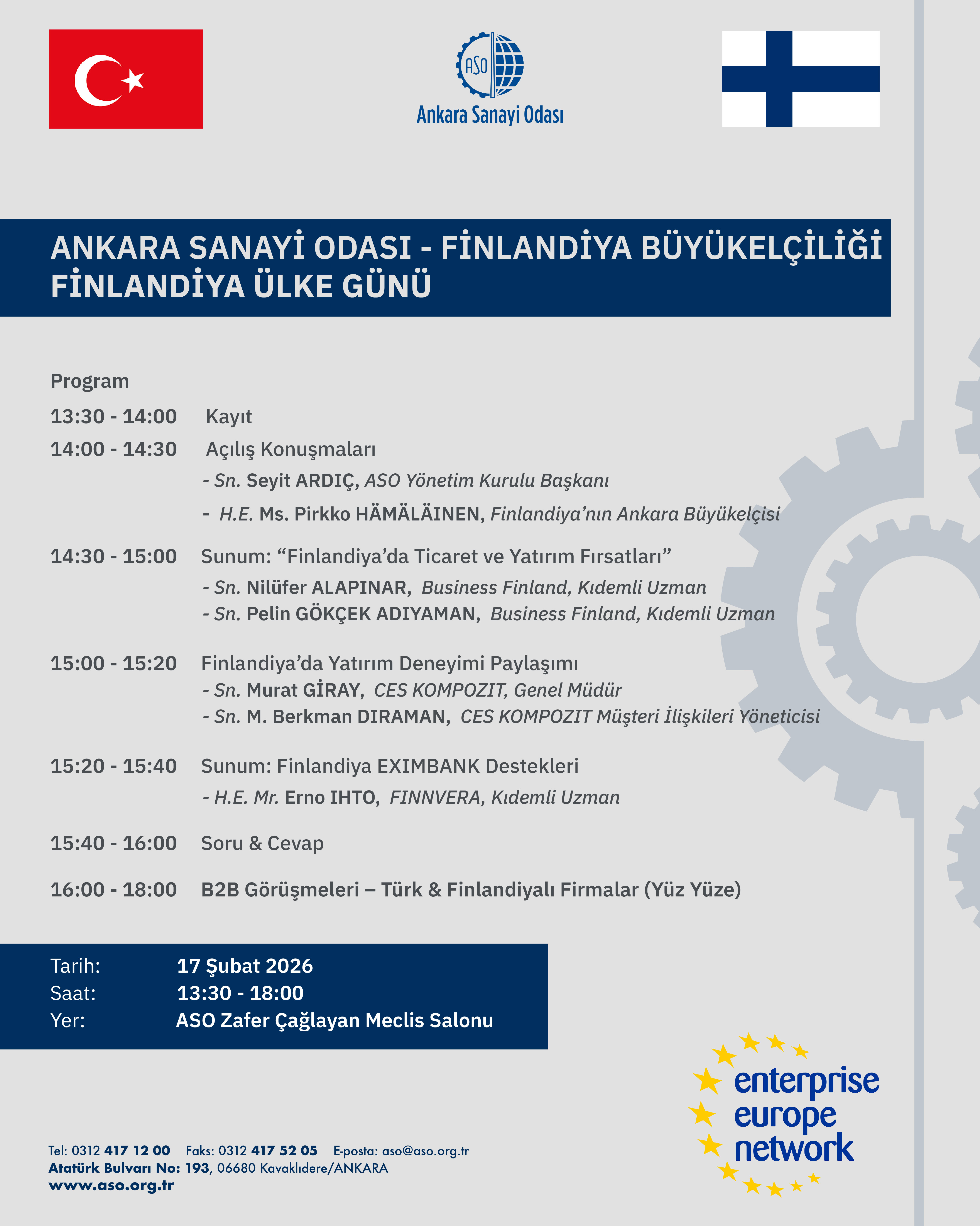 ASO-FİNLANDİYA ÜLKE ETKİNLİĞİ