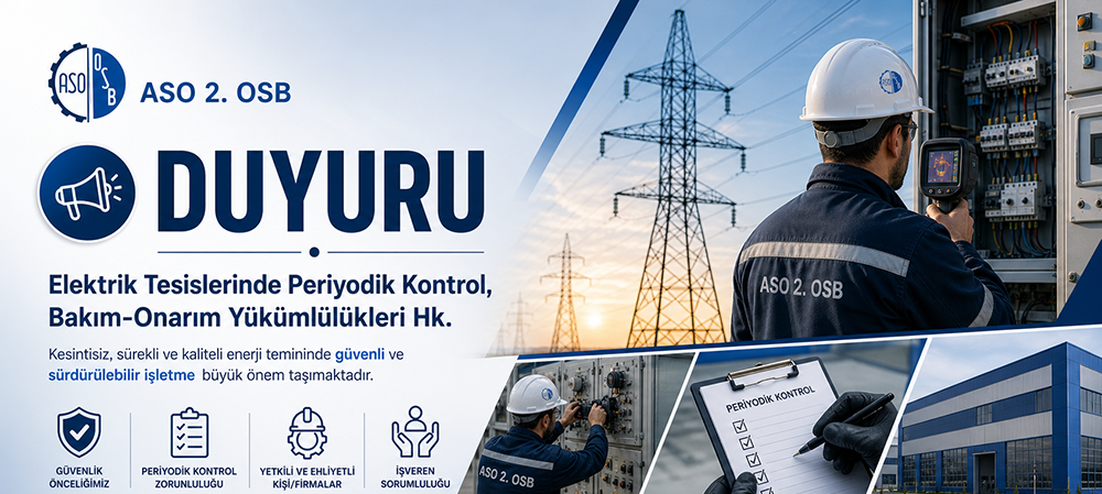 Elektrik Tesislerinde Periyodik Kontrol,Bakım-Onarım Yükümlülükleri Hk.