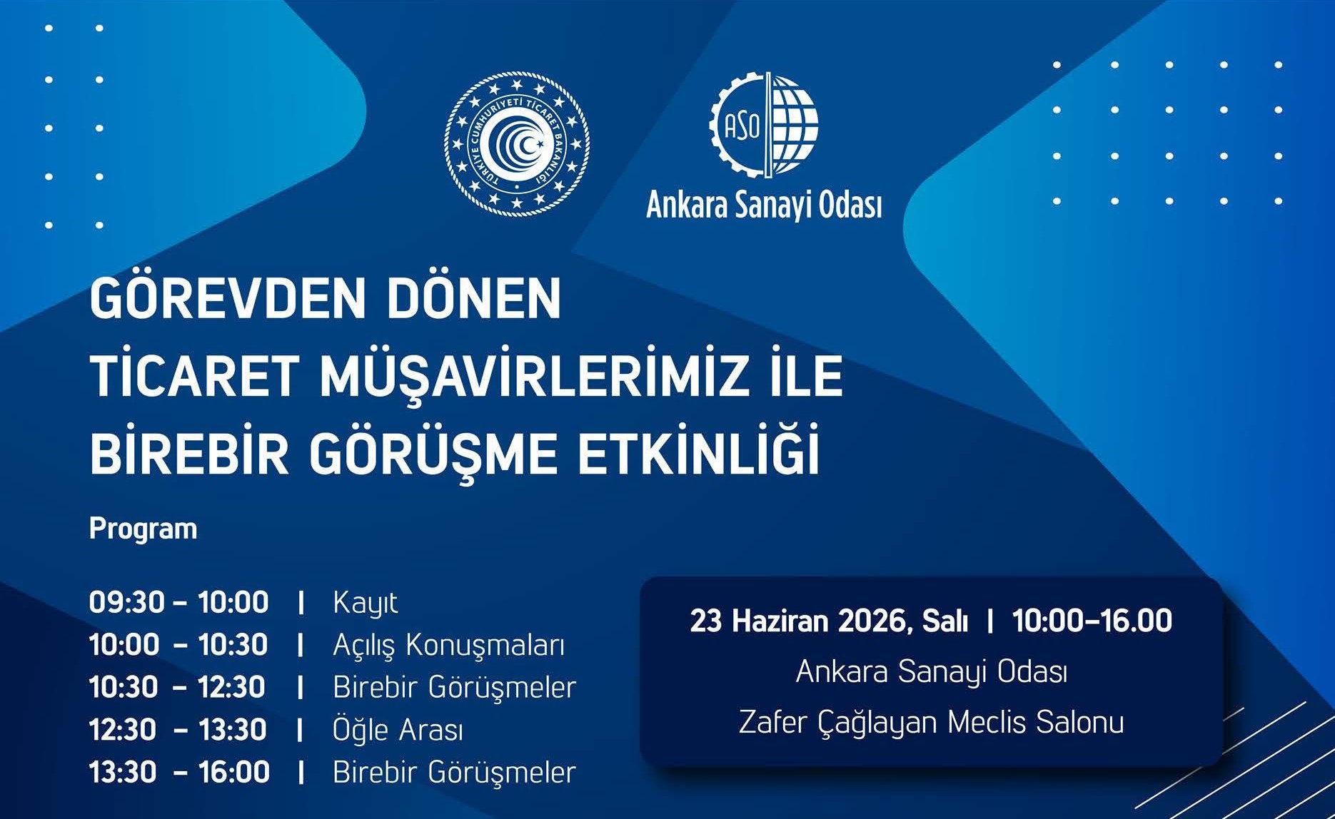 Görevden Dönen Ticaret Müşavirleri ile Birebir Görüşme Etkinliği