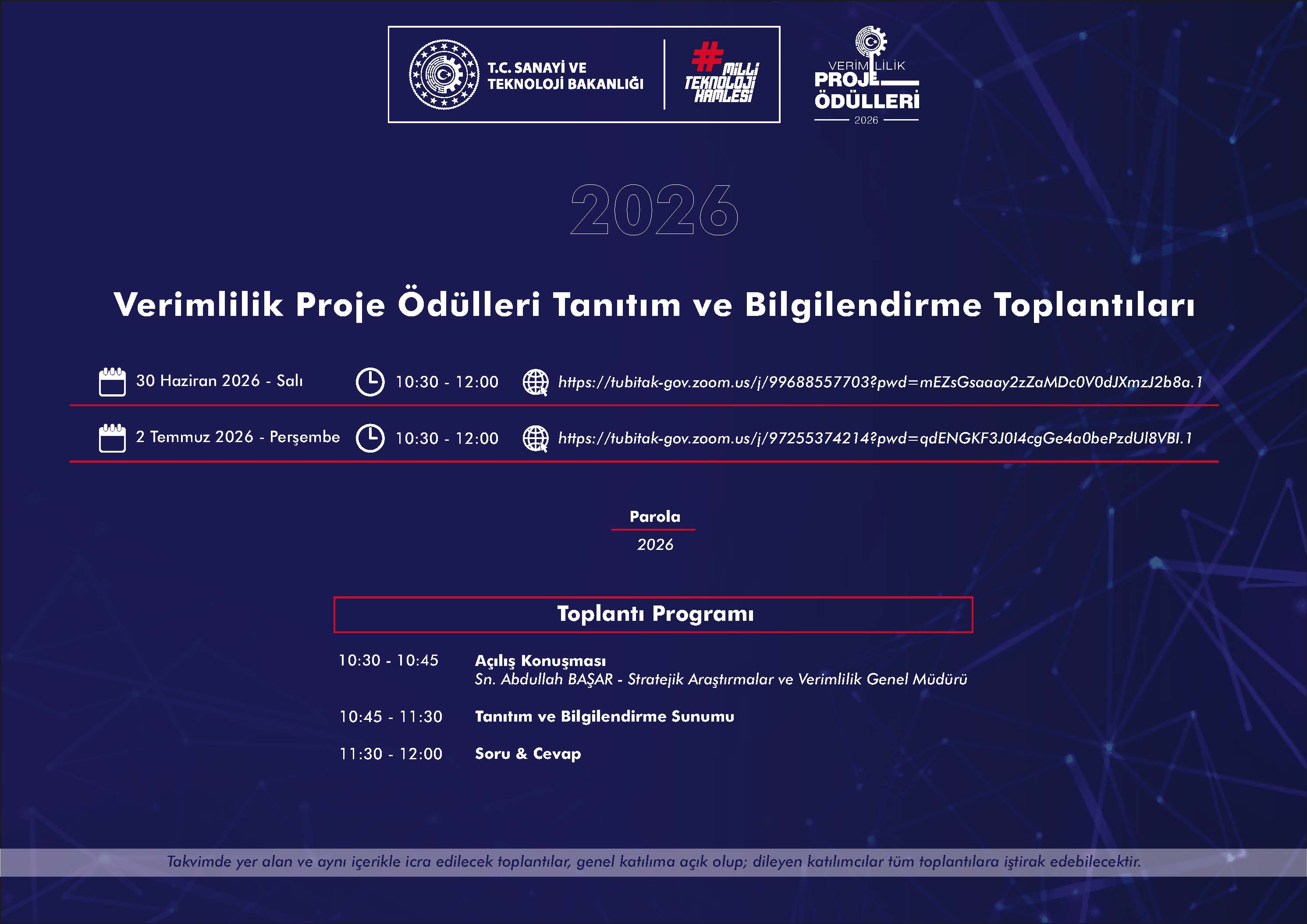 2026 Verimlilik Proje Ödülleri