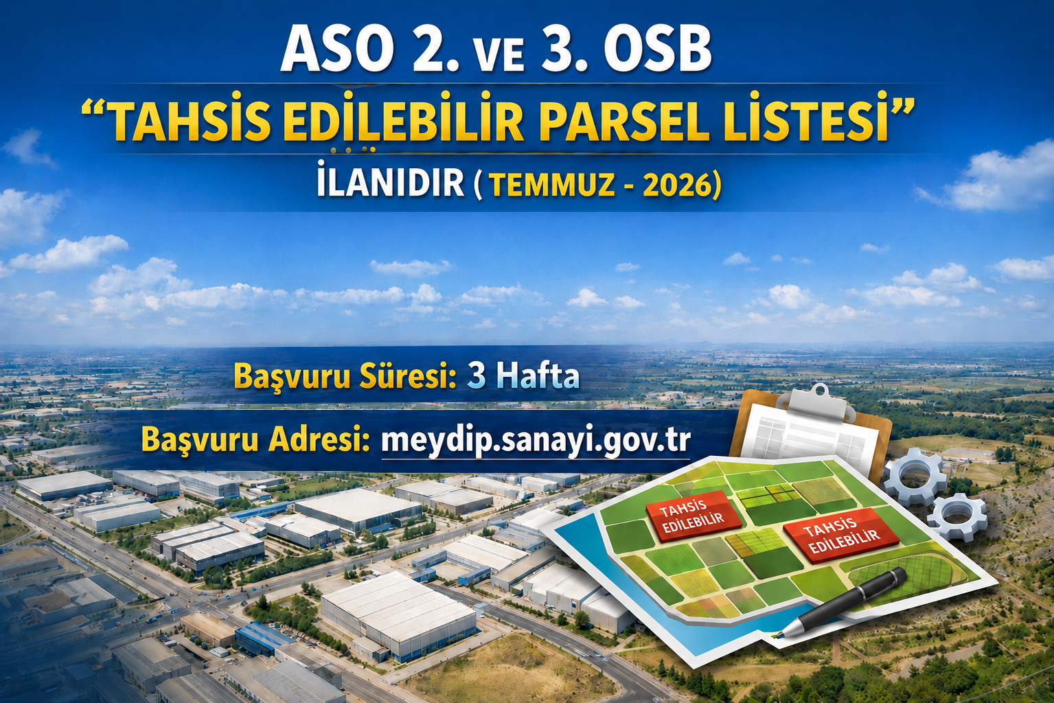 TAHSİS EDİLEBİLİR PARSEL LİSTESİ (TEMMUZ-2026)
