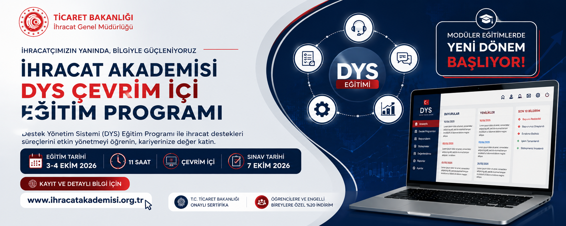 İhracat Akademisi DYS Çevrim İçi Eğitim Programı