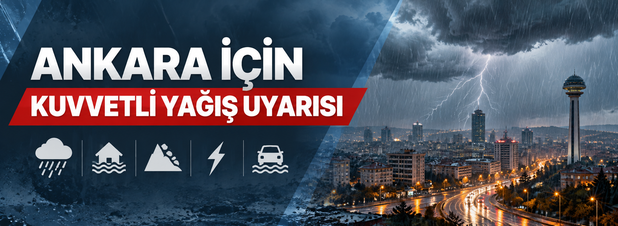 ANKARA İÇİN KUVVETLİ YAĞIŞ UYARISI