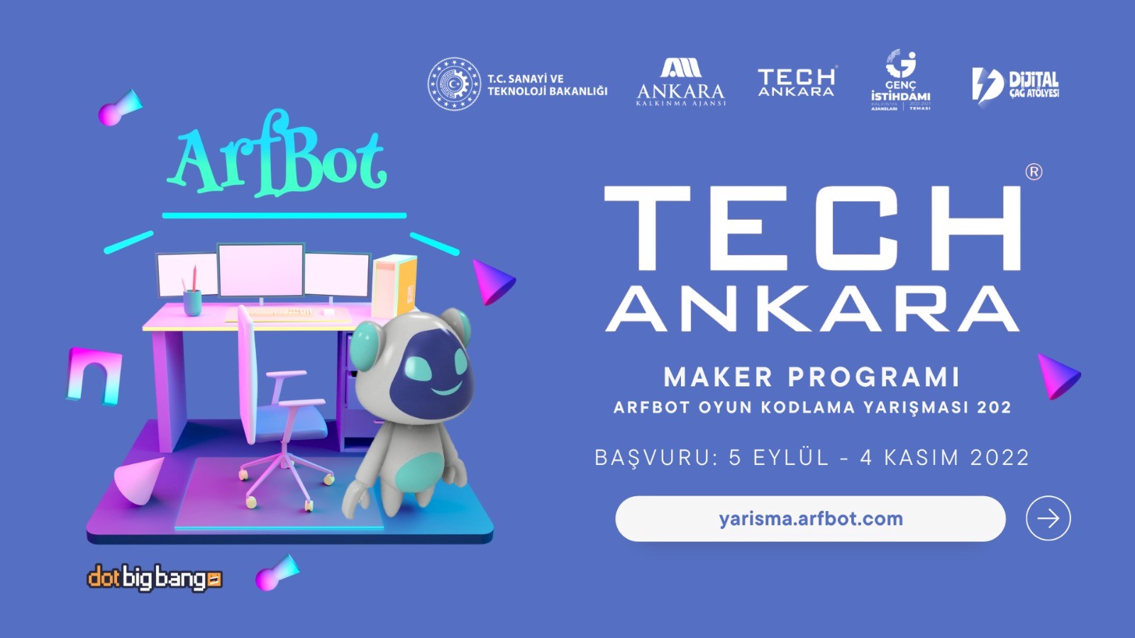 2022 TechAnkara Maker Programı Arfbot Oyun Kodlama Yarışması
