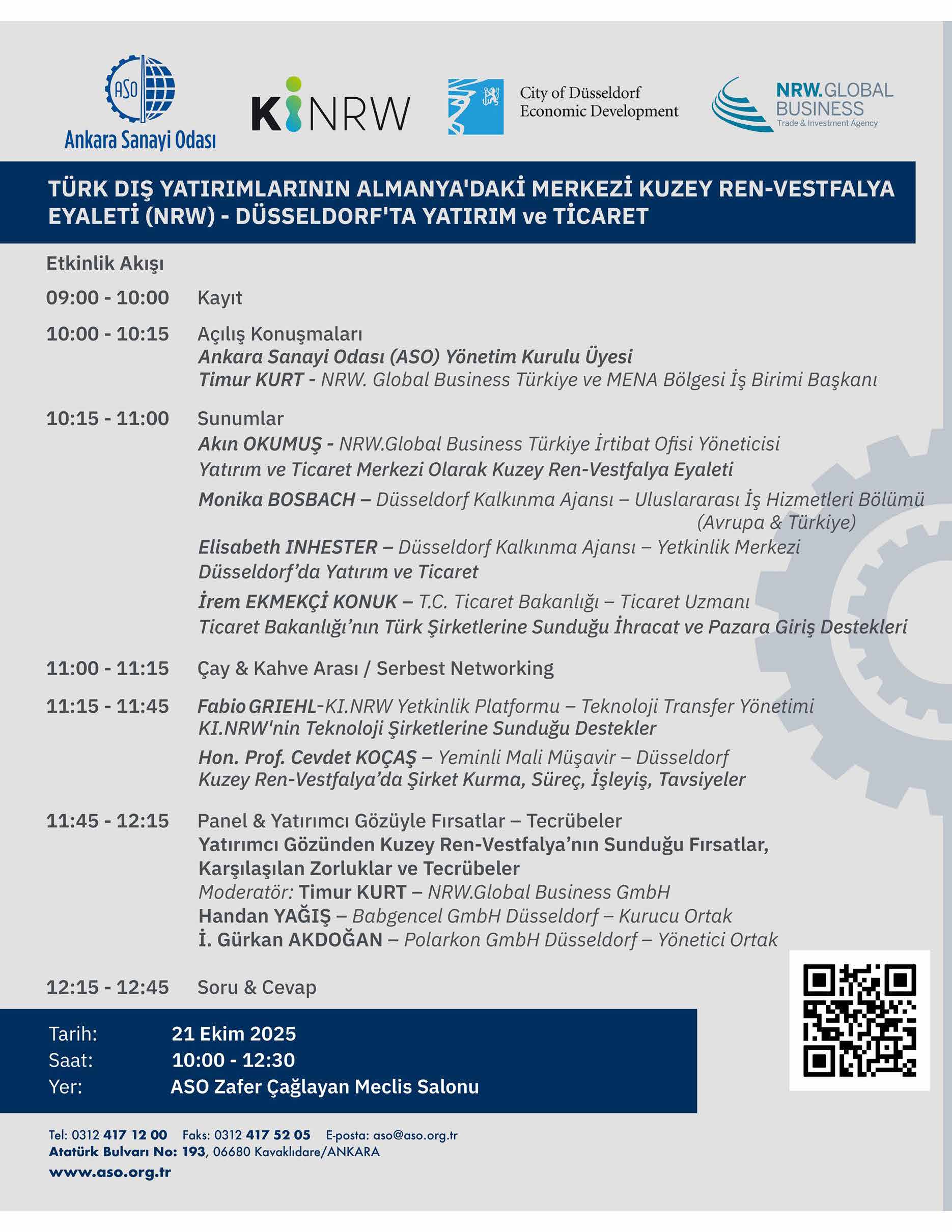 Düsseldorf Yatırım ve Ticaret Günü Etkinliği Hk.