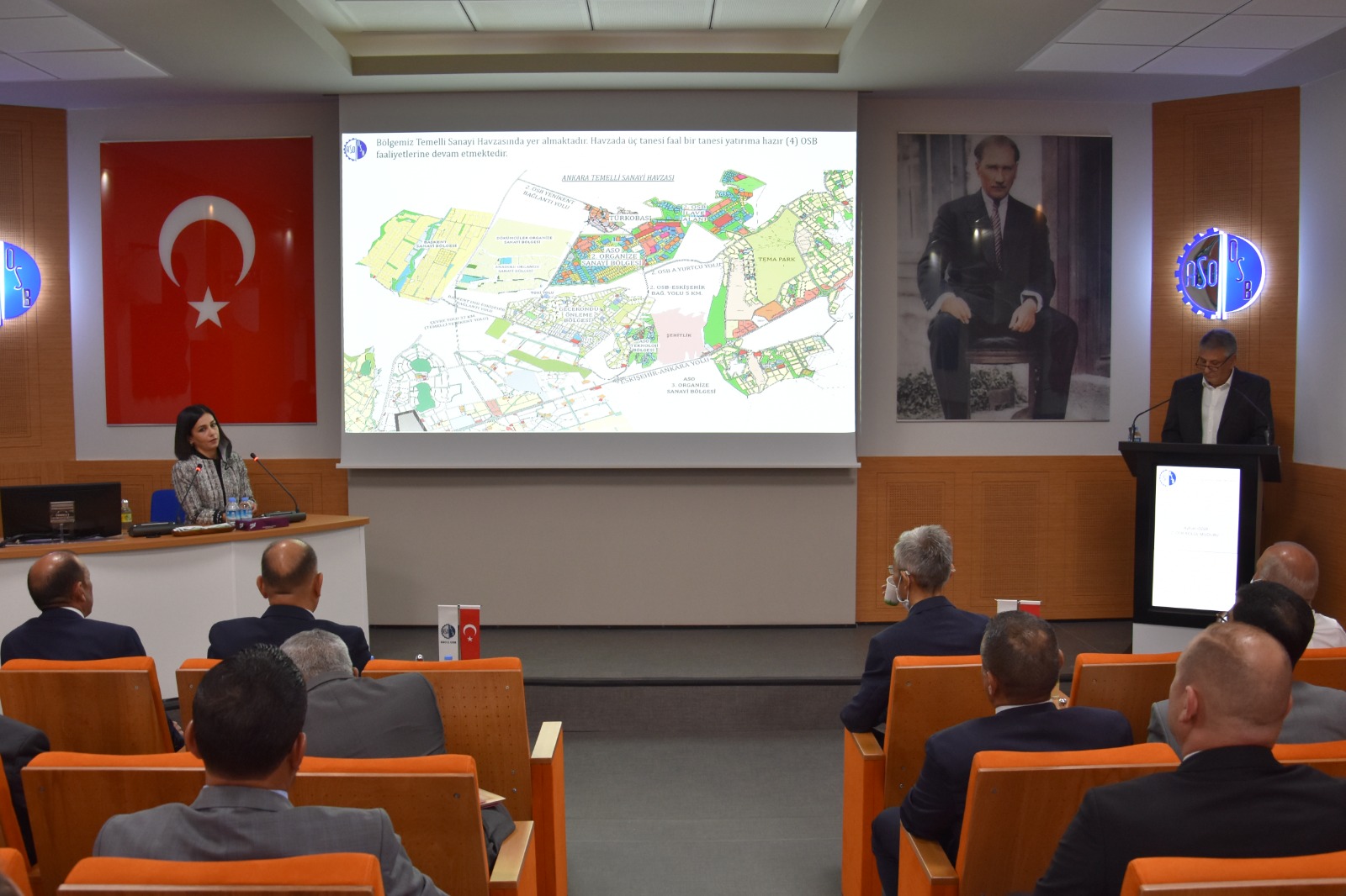 IRAK SANAYİ VE MADENLER BAKANI Sn. Menhel Aziz El-Habbaz VE BERABERİNDEKİ HEYET BÖLGEMİZE  ZİYARETTE BULUNDU.