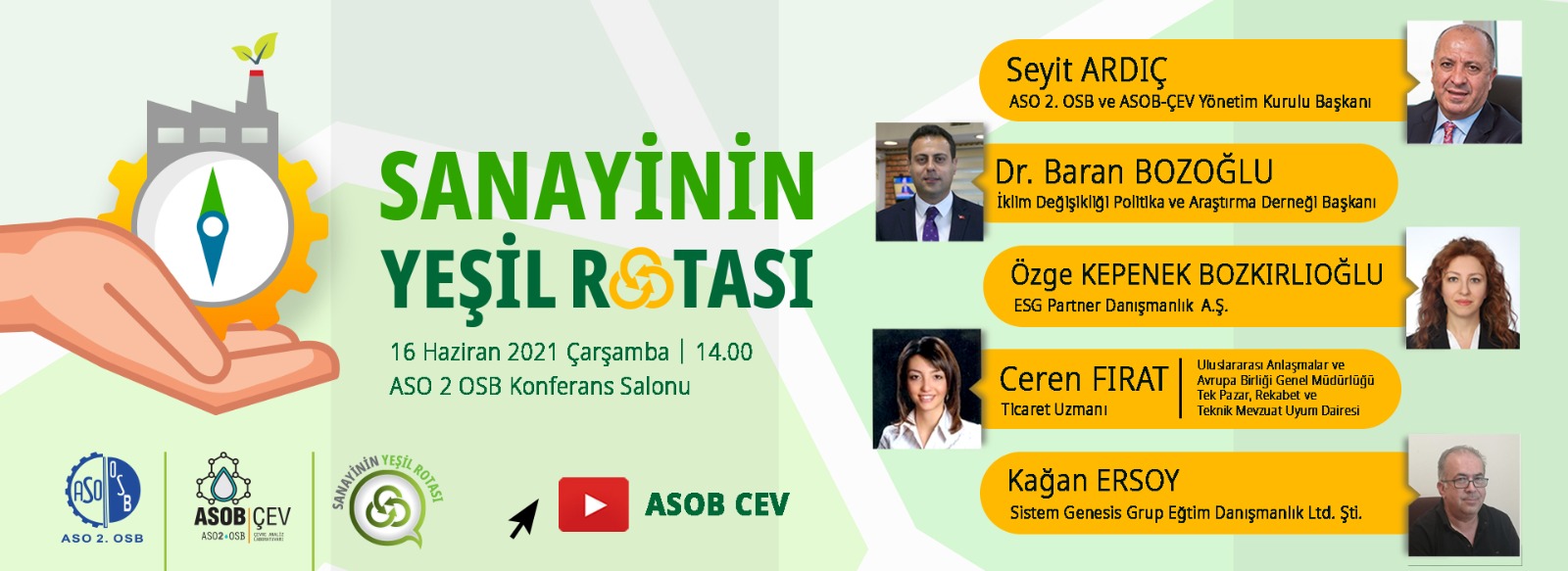 ASOB-ÇEV ve ASO 2.OSB ortaklığında “Sanayinin Yeşil Rotası” Bilgilendirme Toplantısı